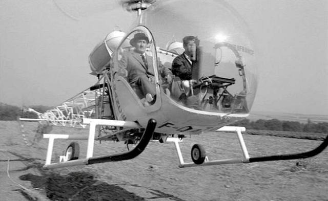 Bell 47 G2 F-OATO Gyrafrance, piloté par Jacques Poullain - Photo DR