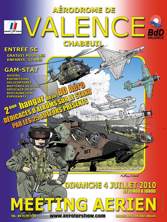 L'affiche du meeting aérien du GAM-STAT ; une création Matthieu Durand
