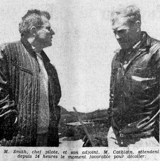 Le chef pilote de l'Alouette 3, Monsieur Charles Schmitt - Photo DR Le progrès