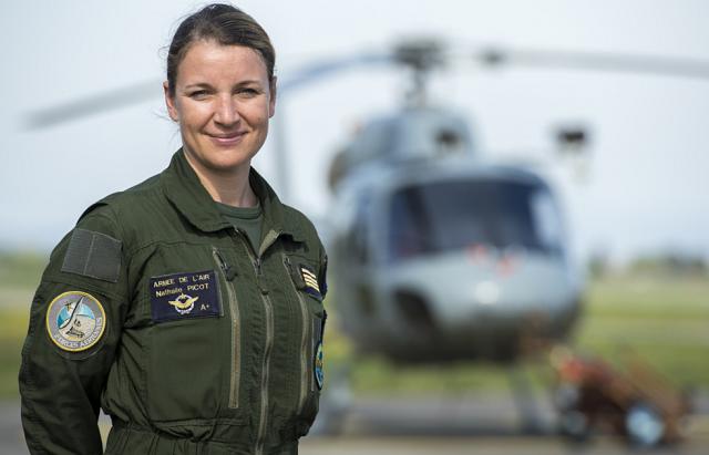 La colonel Nathalie, une pilote d'hélicoptère déterminée - Photo DR colonel Picot