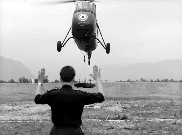 Sikorsky H-34 328 WA cargo sling - Photo DR