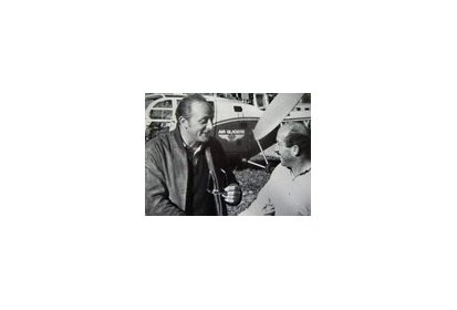 Fernand Martignoni en compagnie de Bruno Bagnoud - Photo collection JMP