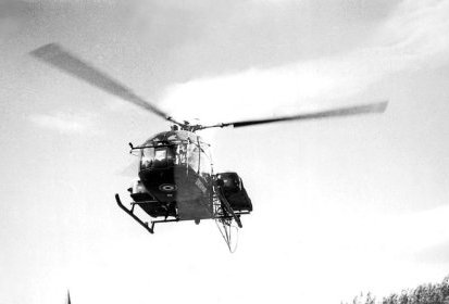 Alouette 2 F-MJ__ Gendarmerie 2 civières latérales arrivée à Bastia en 1963 - (...)