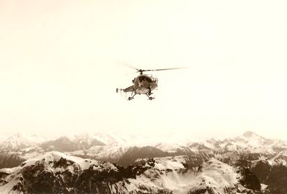 Alouette III Gendarmerie dans un environnement montagneux - Photo DR (...)