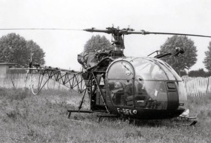 Alouette 2 F-BIFK Protection civile avec treuil de 25 m - Photo DR