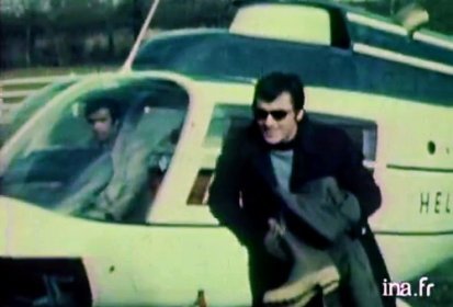 Claude Fourcade sur Bell 206 Jet Ranger F-BSTQ Heli-Adel avec Alain Delon (...)
