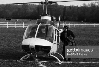 Claude Fourcade sur Bell 206 Jet Ranger F-BSTQ Heli-Adel avec Alain Delon (...)