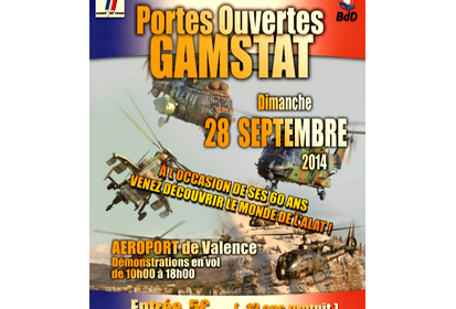 Affiche Journée portes ouvertes au GAMSTAT de Valence le 28 septembre 2014