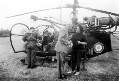 Alouette 2 F-MJAM avec le Géréral de Gaulle en 1961 - Photo DR