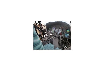 Le cockpit de l'EC 155 - Photo © Patrick Gisle