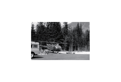 Alouette III Protection civile sur la DZ des Bois début des années 70 - (…)