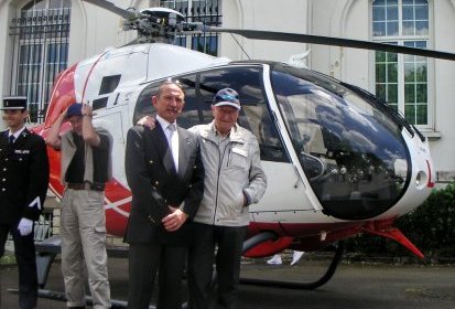 Avec Philippe Langlois chef pilote d'ALBI - Photo JMP