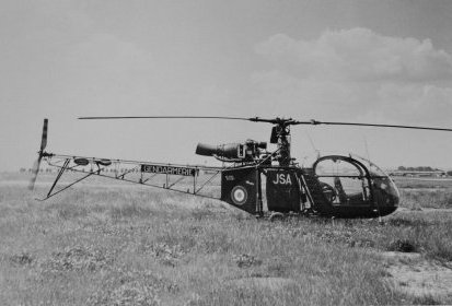 Alouette 2 F-MJSA Gendarmerie le 17 juillet 1958 - Photo DR