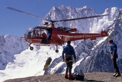 Alouette 3 Sécurité civile avec René Romet et Francis Delafosse hétreuillage (...)