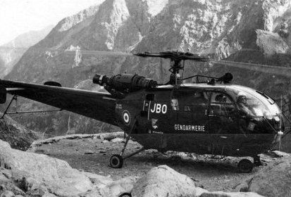 Alouette 3 F-MJBO Gendarmerie Massif Écrins DZ du Refuge Glacier Blanc - (...)