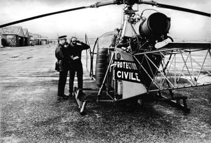Alouette 2 F-ZBAK Protection civile posée - Photo DR