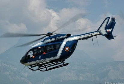 L'EC 145 JBH du DAG une fois son refuel effectué