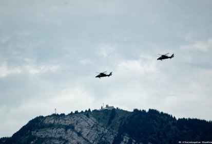 Les 2 tigrous sur fond du Mont Revard