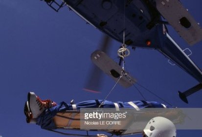 Alouette 3 Gendarmerie civière Piguillem, le 18 août 1995 - Photo Nicolas Le (...)