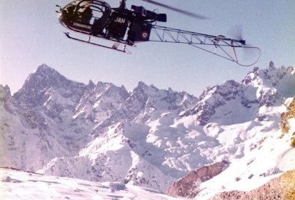 Alouette 2 F-MJAN Gendarmerie avec René Delvaux aux commandes - Photo (...)