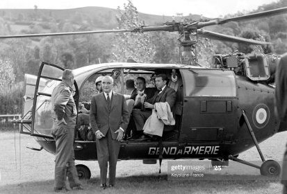 Alouette 3 F-MJBF Gendarmerie avec Georges Pompidou, le 17 octobre 1966 - (...)