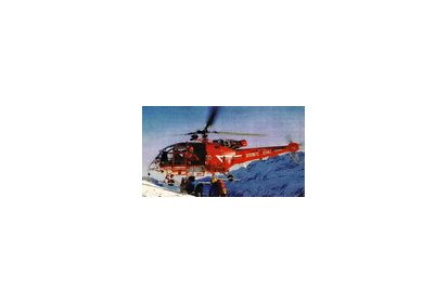 Un "posé roue" avec l'Alouette III de la Sécurité civile - (…)