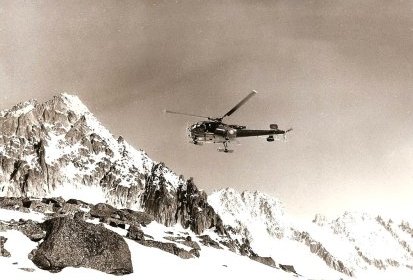 Alouette III Gendarmerie dans un environnement montagneux - Photo DR (...)