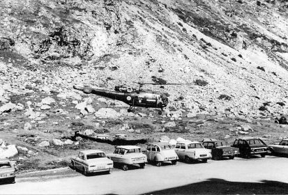 Alouette 3 F-MJBG Gendarmerie arrivée au Pré de Mme Carle - Photo (...)