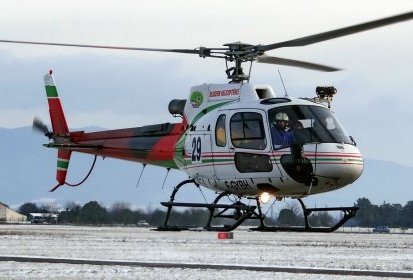 L'AS 350 B3 F-GYBH, piloté par Sébastien Blugeon - Photo © Patrick (...)