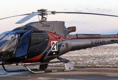 EC130 B4 F-GOLH de la société SkyCam ; Pilote Yves Duparc - Photo © Patrick (...)