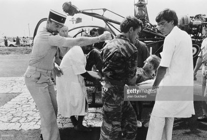 Alouette 2 Gendarmerie (F-MCSI possible) à Nouméa le 11 janvier 1983 - Photo (...)