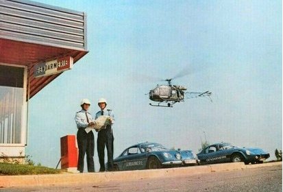 Alouette 2 F-MJAL Gendarmerie Renault-Alpine A110 Matra - Photo (...)