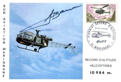 Carte commémorative oblitère avec signature Jean Boulet - Photo DR