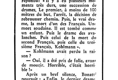 Article de journal "Nouvelliste du Rhône" du 17 juillet 1961 : (…)
