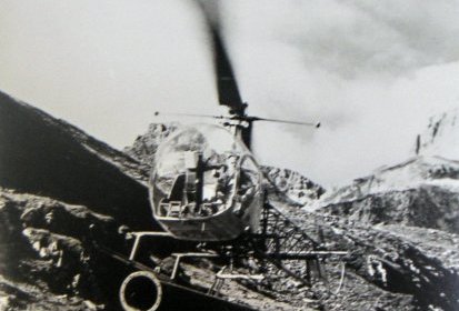 Autre type de transport en Bell 47 G2 F-BGSS - Photo DR