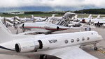 Les extérieurs de l'European Business Aviation Convention & Exhibition (EBACE) 2012 - Photo © Patrick Gisle