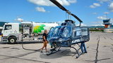 Ravitaillement très fréquent pour le Bell 206 - Photo © Patrick Gisle