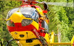 Le Mécanicien Opérateur de Bord Bernard sur le patin de Dragon 74 - Photo © Eric Thirion - Tous droits réservés