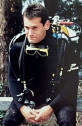 Thierry Romier pompier plongeur - Photo DR coll. Thierry Romier