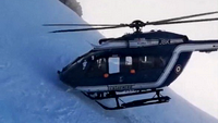 Appui patin avec l'EC 145 F-MJBK Choucas 74 - Photo © Nicolas Derely