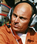 Francis Delafosse (MSS) à bord de l'Alouette 3 de la Sécurité civile - Photo DR collection Francis Delafosse