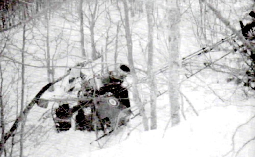 L'Alouette II F-MJAR Gendarmerie accidentée le 11 avril 1984 - Photo DR