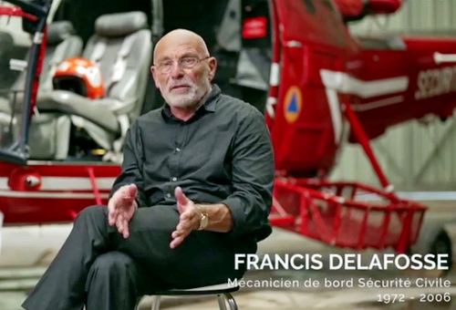 Francis Delafosse interviewé pour le reportage de France TV "Barrage du Drac : le piège mortel" - Photo DR France TV © Productions Tony Comiti