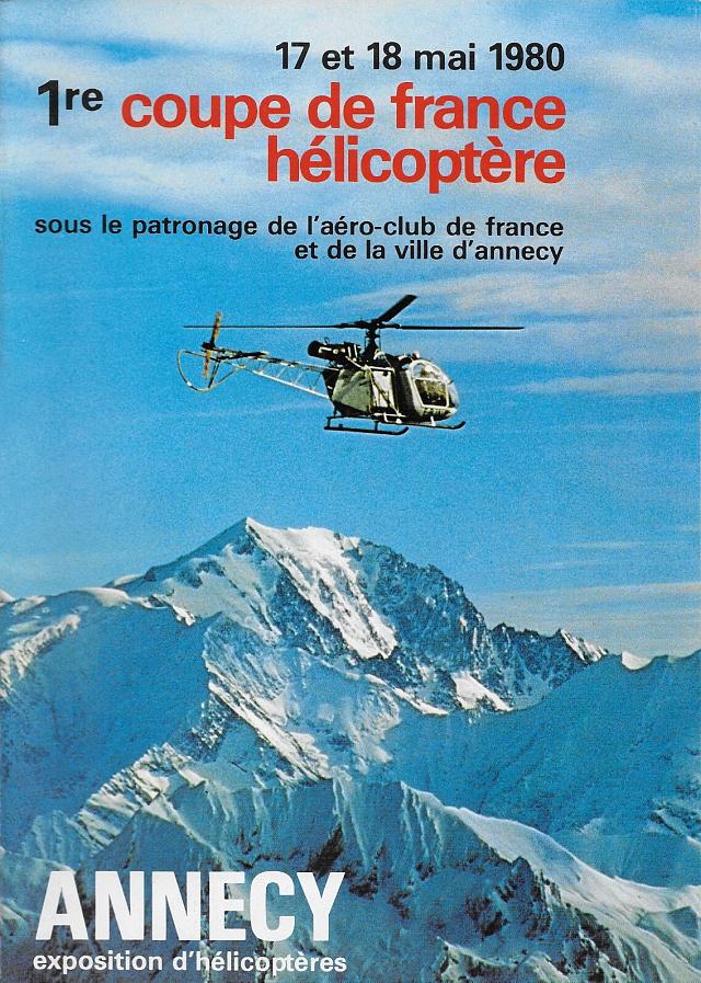 Affiche de la 1ère Coupe de France Hélicoptère - Photo DR