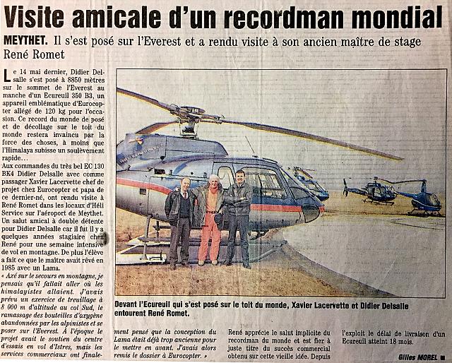 Article du Dauphiné Libéré - Document DL