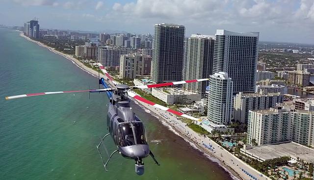 Collision évitée de peu entre un hélicoptère Bell 407 et un drone DJI Mavic Pro Platinum, la 16 août 2018 - Photo Massih Persian 