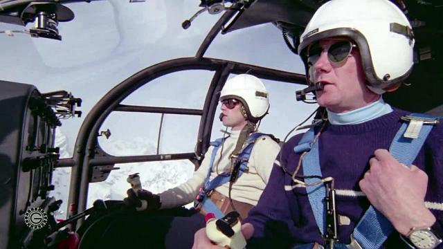 Equipage aux commandes de l'Alouette 3 F-MJBL Gendarmerie - Photo DR