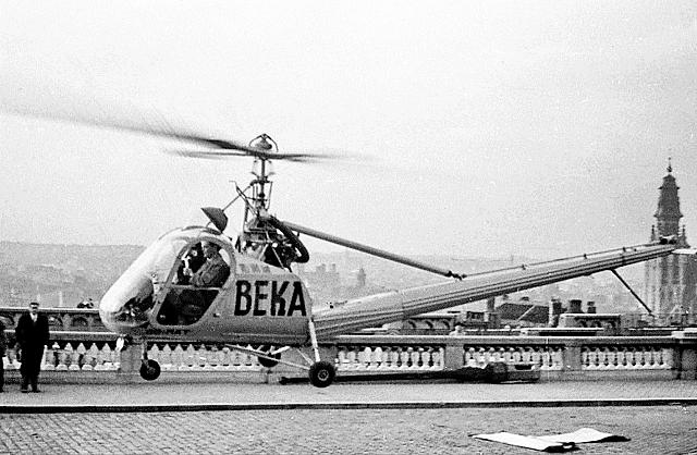 Hiller 360 OO-MAT BEKA - Photo DR collection Guy Destrebecq