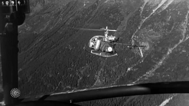 Alouette II F-WHHF en vol - Photo air-air le 3 juillet 1956. - Photo DR