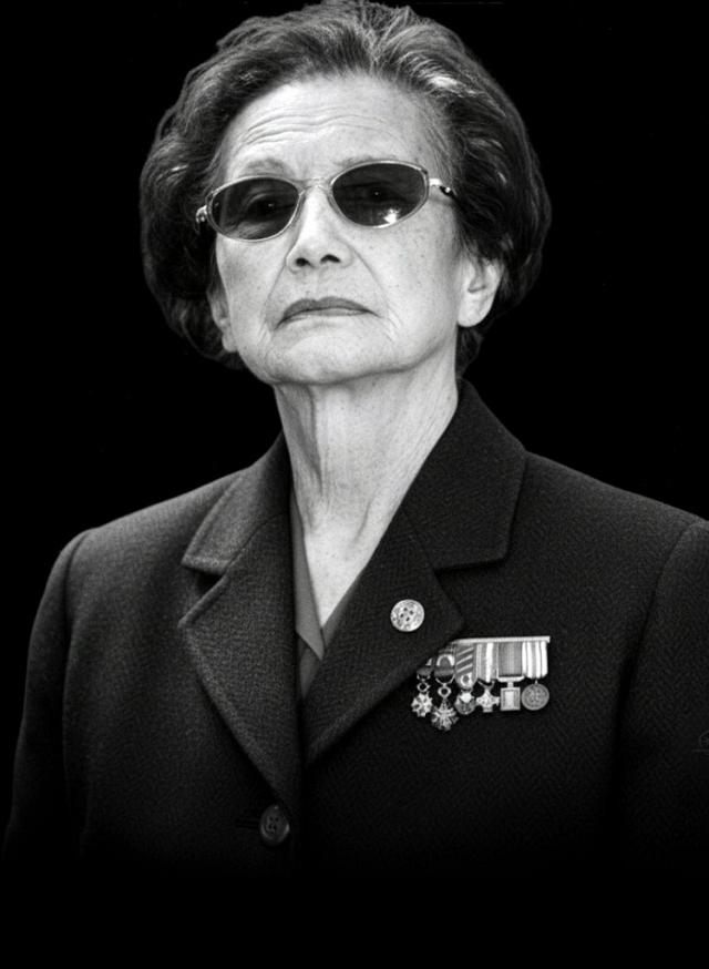 Portrait du général Valérie André portant ses médailles - Photo DR